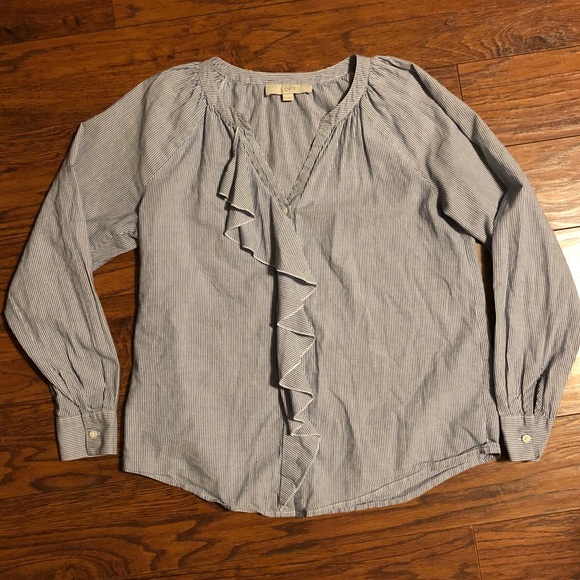Loft Button Down Top - Picture 4 of 7